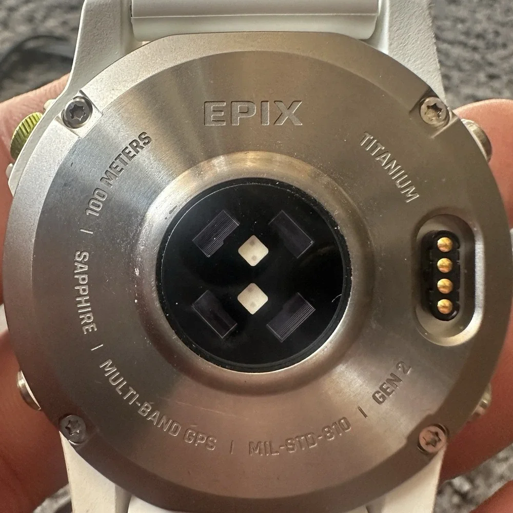 Garmin Epix Gen 2 Sapphire Edition (White Titanium) 41mm Bezel MINT + CHARGE